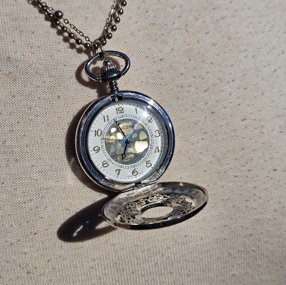 Chico's long pocket watch pendant necklace - Picture 1 of 6